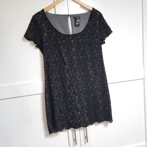 Aritzia Talula Black Lace Overlay Dress or Tunic (M)